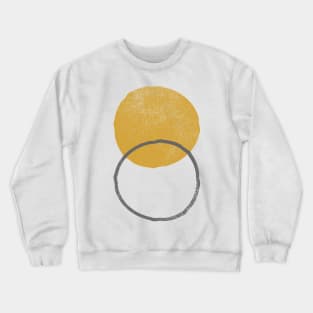 Abstract geometric lines and circles shapes Crewneck Sweatshirt